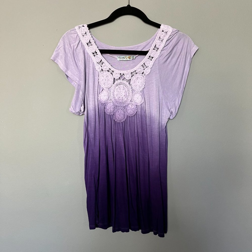Beaded Embroidered V-Neck Blouse
